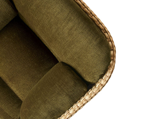 Timeless Minimalist Bohemian Barrel Lounge Chair