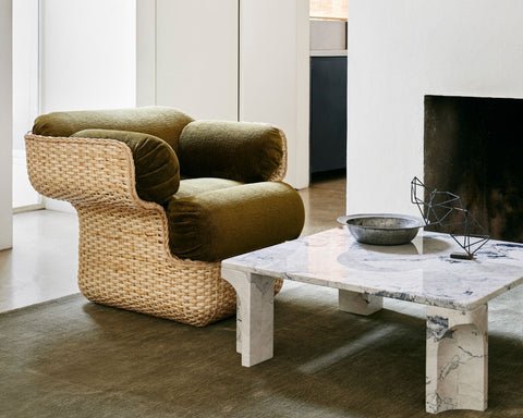 Timeless Minimalist Bohemian Barrel Lounge Chair