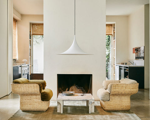 Timeless Minimalist Bohemian Barrel Lounge Chair