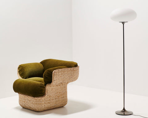 Timeless Minimalist Bohemian Barrel Lounge Chair