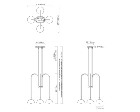 Minimalist Glossy Illuminated Decorative Lighting