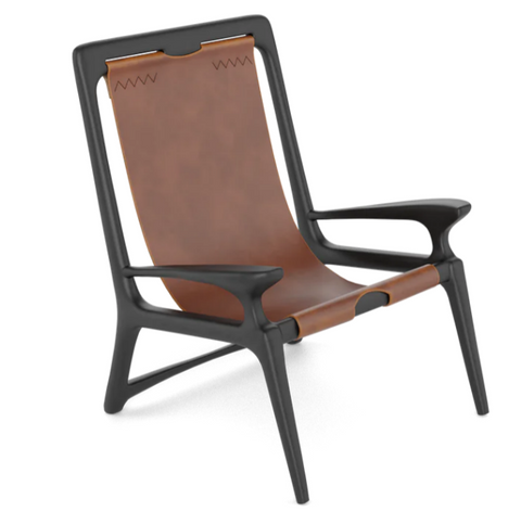 Soft Scandinavian Butterfly Lounge Chair with Tapered Legs