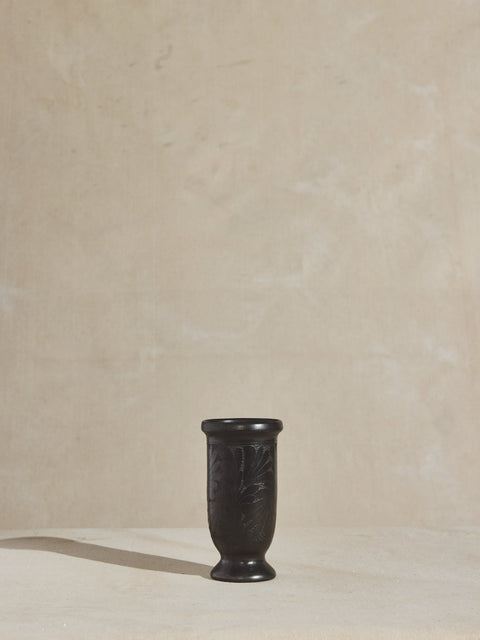 Black Clay Vase