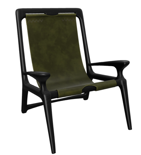 Soft Scandinavian Butterfly Lounge Chair with Tapered Legs