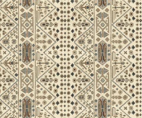 Geometric Cotton Fabric in Cardinal - 135cm