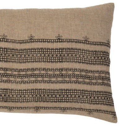 Filling Spaces Artful Traditionalist Bohemian Handcrafted Lumbar Pillow - 18 x 18 - 20 x 20 - 22 x 22 - 24 x 24 - 26X 26 - 14 x 20 - 14 x 40 - 18 x 40 - 16 x 50