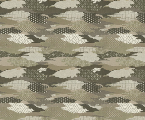 Geometric Cotton Fabric in Indigo - 141cm