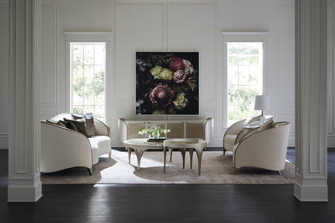 Caracole Valentina Timeless Minimalist Geometric Round Nesting Table