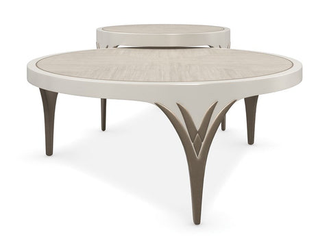 Caracole Valentina Timeless Minimalist Geometric Round Nesting Table
