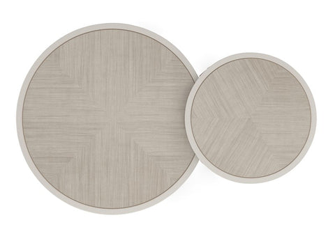 Caracole Valentina Timeless Minimalist Geometric Round Nesting Table