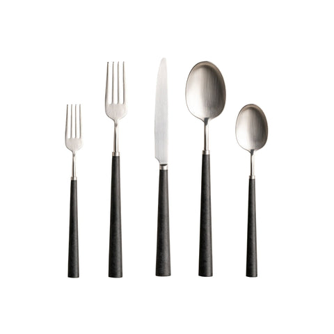 Costa Nova Contemporary Satin Dinner Set with Smooth Finish - Set of 5
