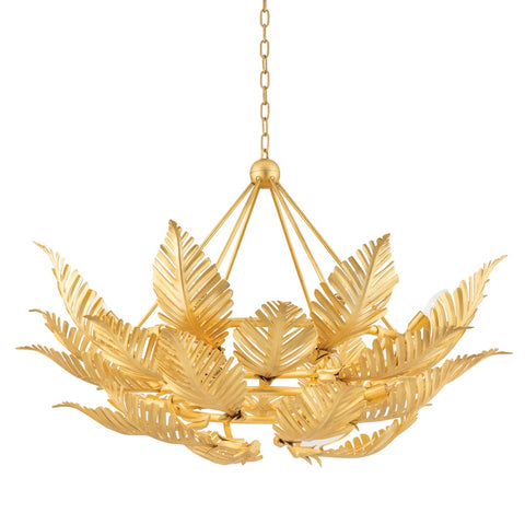 Accent Tropical Chandelier with Cut-Out Design Ceiling Light