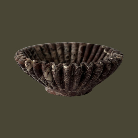 Ruffle Bowl in Cherry Gold