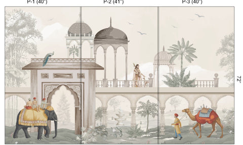 ‘Suryagarh’ Wall Art - 3 Panels