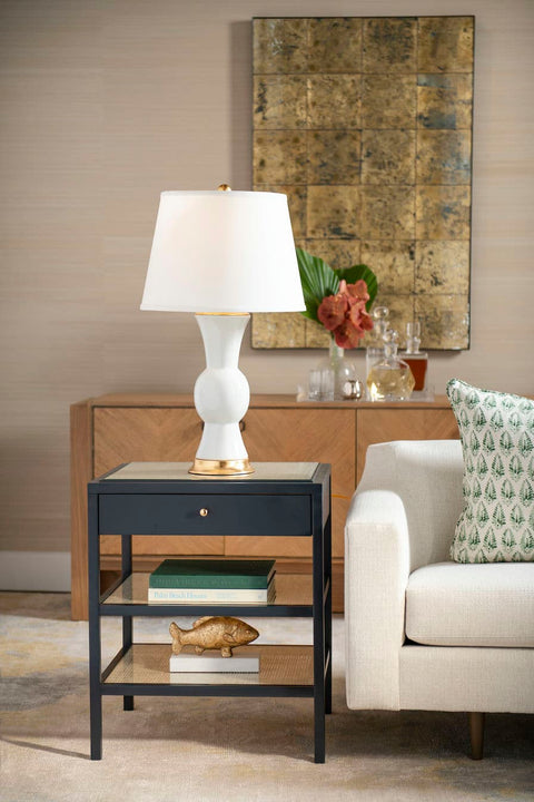 Villa & House Contemporary Space Saving Center Table with Mixed Material Accent Table - 22 W