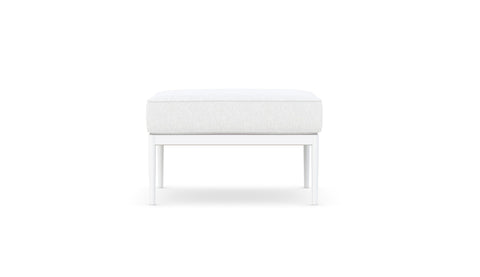 Modern Outdoor Living Pouf Ottoman with Tapered Legs