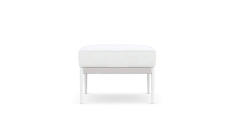 Modern Outdoor Living Pouf Ottoman with Tapered Legs