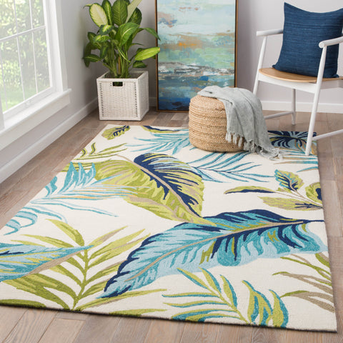 Coastal Floral Area Rug from Nature-Driven Modernist - Rectangle