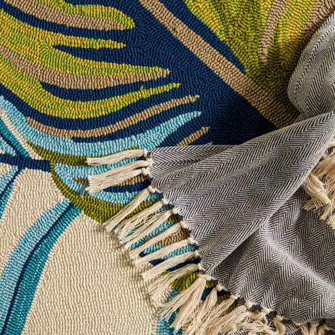 Coastal Floral Area Rug from Nature-Driven Modernist - Rectangle