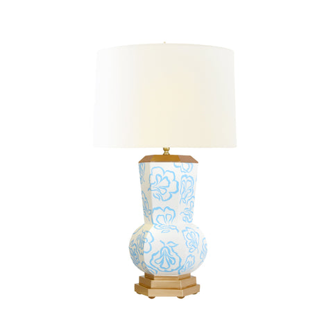 Accent Graphic Drum Table Lamp for Contemporary Spaces