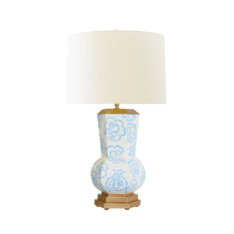 Accent Graphic Drum Table Lamp for Contemporary Spaces