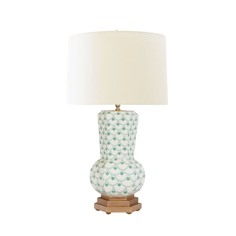 Accent Graphic Drum Table Lamp for Contemporary Spaces