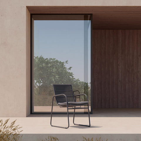 Modern Outdoor Living Cantilever Dining Armchair