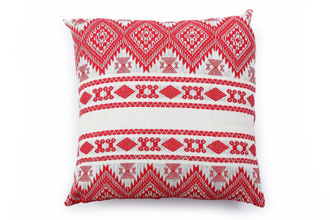 The Artisen Bohemian Handwoven Holiday Christmas Accent Pillow - 18 x 18