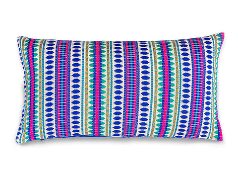 The Artisen Global Eclecticist Bohemian Handwoven Lumbar Pillow - 12X 22