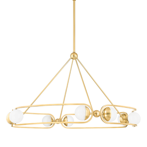 Hartford Designer Collaboration Candelabra Chandelier in Aged Brass