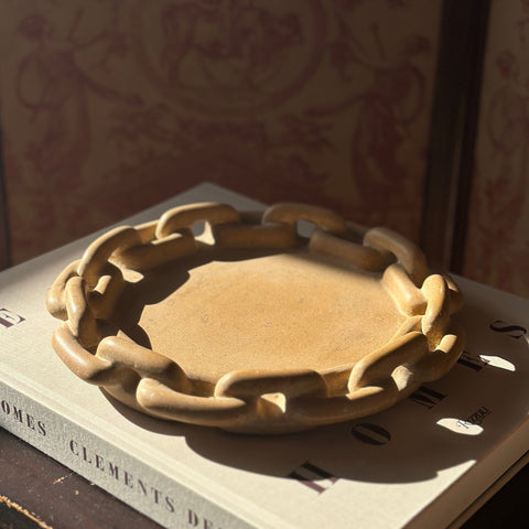 The Small Chain Tray in Honeycomb