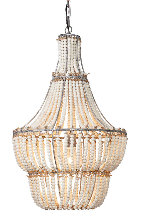 Blanca Elegant Candelabra Chandelier with Beads Ceiling Light