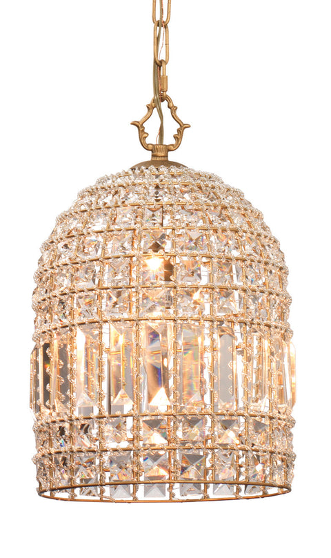 Accent Candelabra Bell Chandelier with Crystals Elegant Ceiling Light