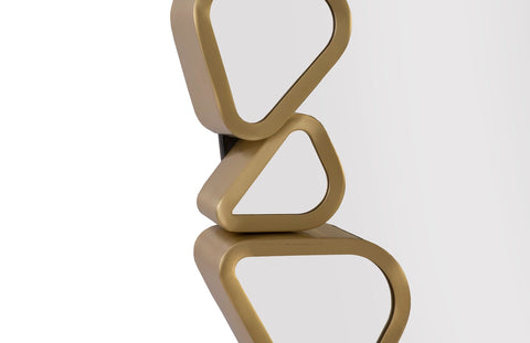 Organic Contemporary Ornate Round Wall Mirror for Entryway