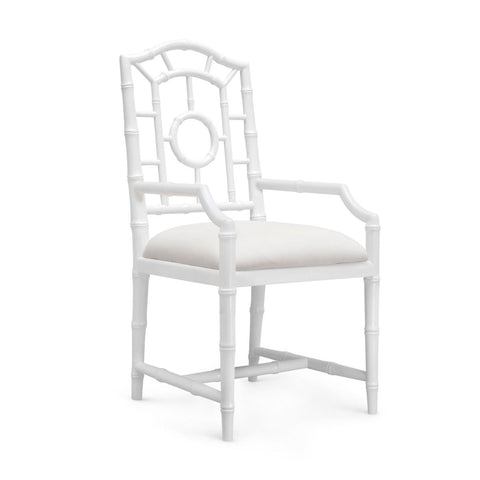 Chloe Artful Traditionalist Asian Mahogany Dining Armchair