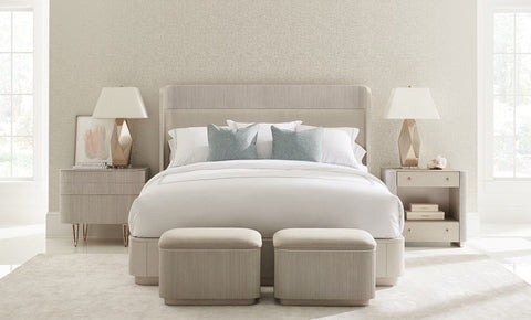 Timeless Minimalist Fluted Storage Ottoman with Plinth Base