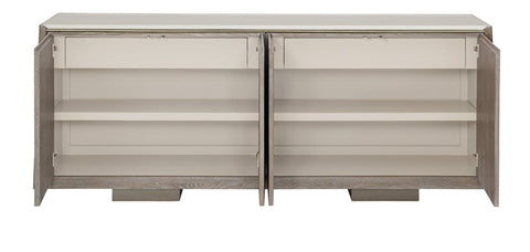 Contemporary Quiet Luxury Inset Bar Cabinet