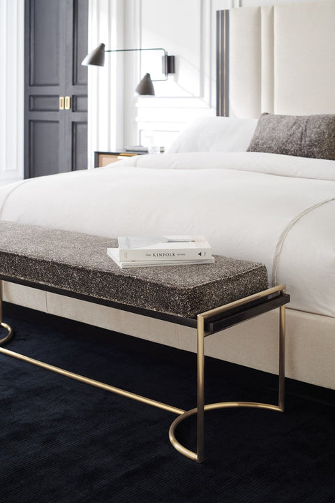 Timeless Minimalist Contemporary Upholstered Lounge Bench