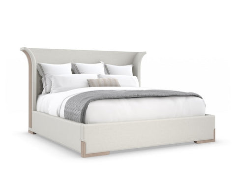 Caracole Elegant Beauty Sleep Arch Platform Bed with Wingback - Queen - Queen - King