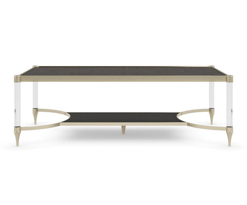 Timeless Minimalist Contemporary Rectangle Frame Coffee Table