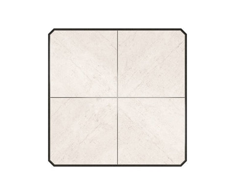 Timeless Minimalist Fluted Drum Coffee Table with Casters