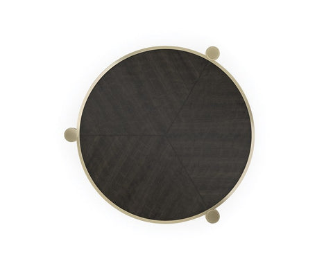 Contemporary Quiet Luxury Space Saving Round End Table