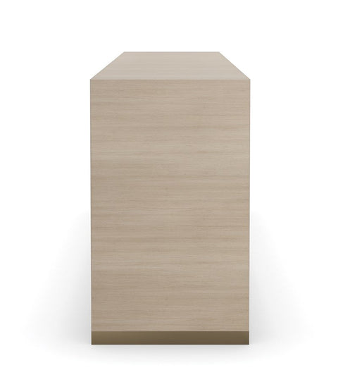 Contemporary Quiet Luxury Double Dresser with Pull Handles