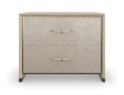 Timeless Minimalist Contemporary Brushed Frame Nightstand