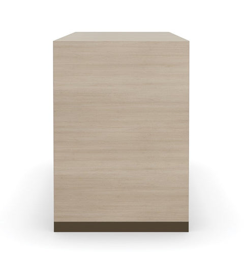 Timeless Minimalist Contemporary Brushed Frame Nightstand