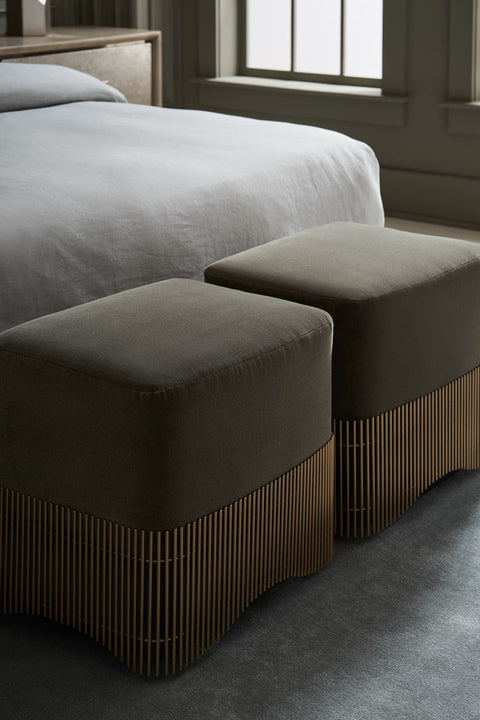 Timeless Minimalist Modern Upholstered Pouf Ottoman
