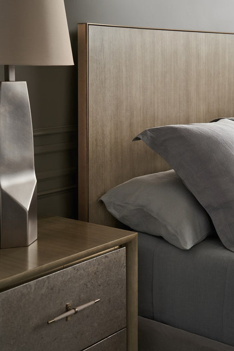 Timeless Minimalist Contemporary Brushed Frame Nightstand