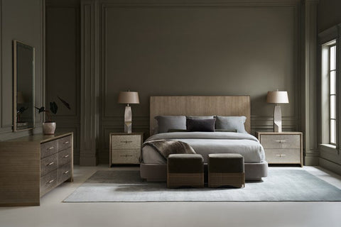 Timeless Minimalist Contemporary Brushed Frame Nightstand