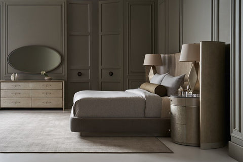 Contemporary Quiet Luxury Double Dresser with Pull Handles