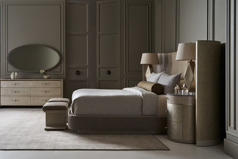 Contemporary Quiet Luxury Double Dresser with Pull Handles